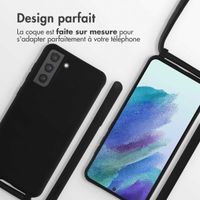 imoshion Coque en silicone avec cordon Samsung Galaxy S21 FE - Noir