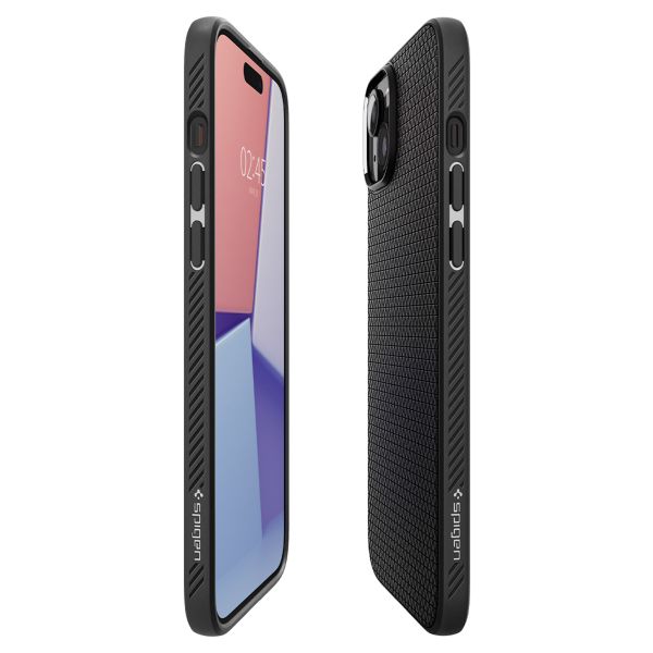 Spigen Coque Liquid Air iPhone 15 Plus - Matte Black