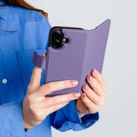 imoshion Étui portefeuille luxe 2-en-1 amovible Apple iPhone 12 (Pro) - Violet
