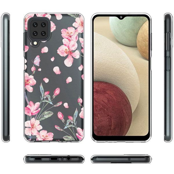 imoshion Coque Design Samsung Galaxy A12 - Fleur - Rose