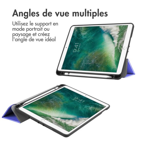 imoshion Coque tablette Trifold Apple iPad 6 (2018) 9.7 pouces / iPad 5 (2017) 9.7 pouces / Air 2 (2014)/Air 1 (2013) - Lila