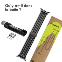 imoshion Bracelet en acier Samsung Galaxy Watch 8 (40/44mm) / Classic (46mm) - Noir