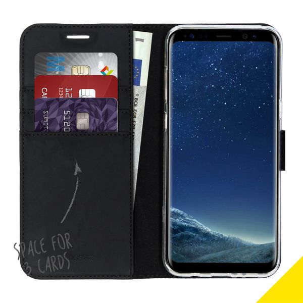Accezz Étui de télephone Wallet Samsung Galaxy S8 Plus - Noir