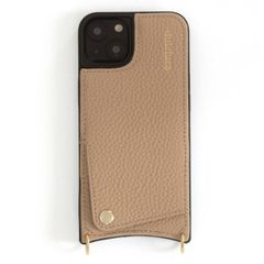 Dutchies Coque avec porte-cartes iPhone 16 Pro - Cordon de téléphone non inclus - Beige