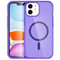 imoshion Coque Pailletée avec MagSafe Apple iPhone 12 (Pro) - Paillettes Violet
