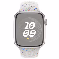 Apple Bracelet Nike Sport Apple Watch Series 1 t/m 11 / SE / Ultra (44/45/46/49 mm) - Taille M/L - Pure Platinum