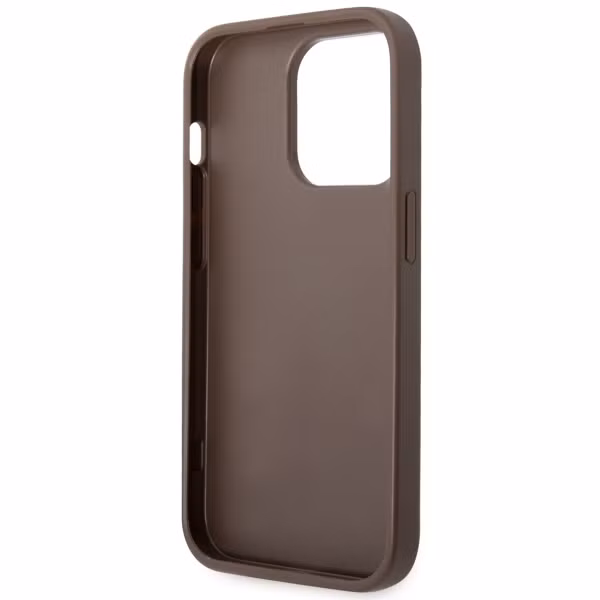 Guess Coque 4G Metal Logo Backcover Apple iPhone 15 Pro - Marron