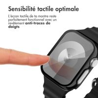 imoshion Coque rigide brillante à couverture complète pour Apple Watch Series 1 / 2 / 3 - 38 mm - Noir