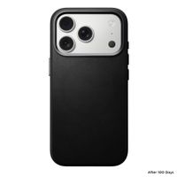 Nomad Coque arrière Traditional Leather avec MagSafe Apple iPhone 17 Pro - Noir