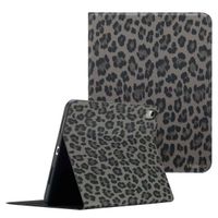 Selencia Coque tablette Sabi avec imprimé léopard Apple iPad 11 (2025) 11 pouces A16 / iPad 10 (2022) 10.9 pouces - Midnight Black