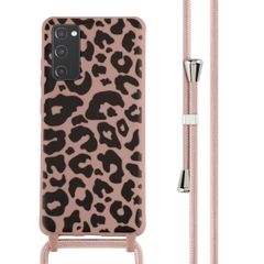 imoshion Coque design en silicone avec cordon Samsung Galaxy S20 FE - Animal Pink