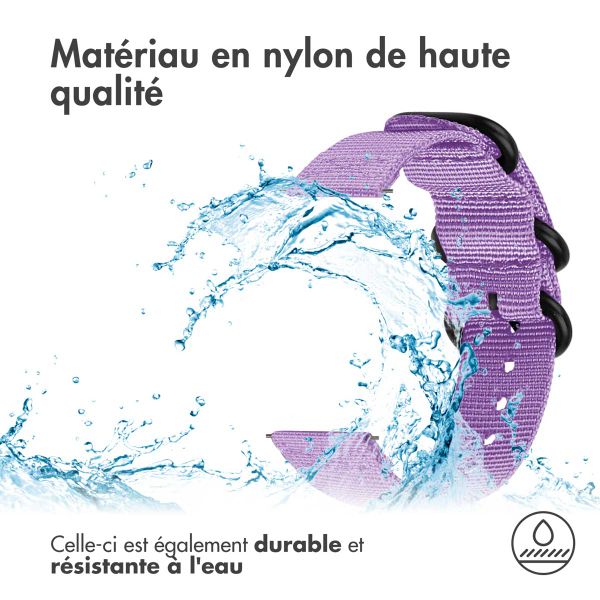 imoshion Bracelet robuste en nylon  - Connexion universelle 22 mm - Violet