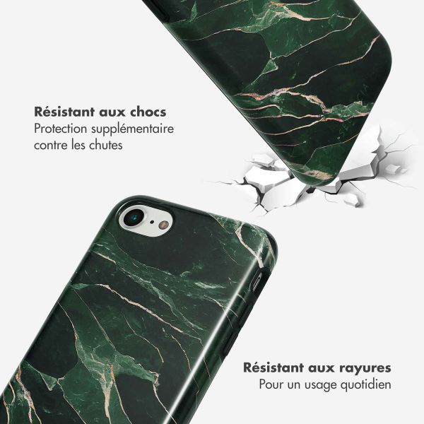 Selencia Coque arrière Vivid Apple iPhone SE (2022 / 2020) / 8 / 7 / 6(s) - Chic Marble Quartz