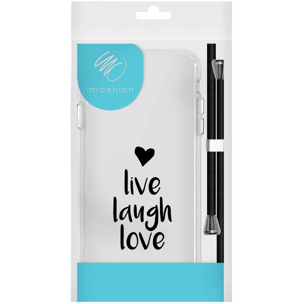 imoshion Coque Design avec cordon Samsung Galaxy A41 - Live Laugh Love