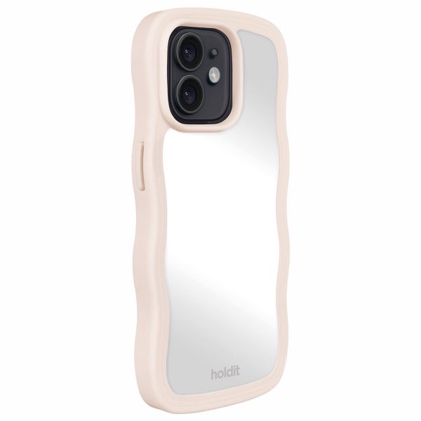 Holdit Coque Wavy iPhone 12/12 Pro - Light Beige / Mirror