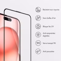 Accezz Protecteur d’écran en verre trempé + Applicateur Apple iPhone 16 / 15