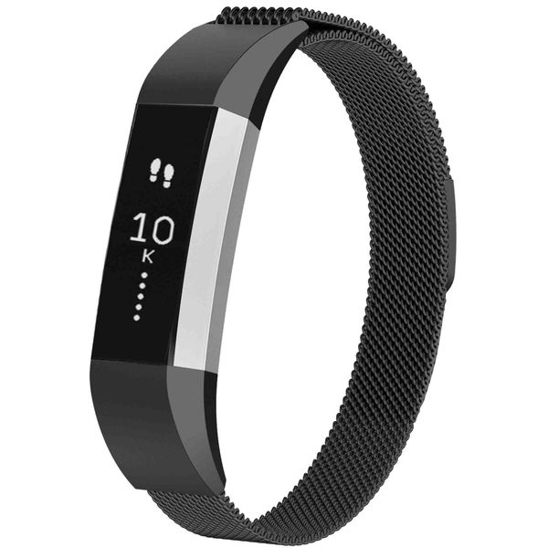 imoshion Bracelet magnétique milanais Fitbit Alta (HR) - Taille S - Noir