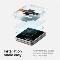 Spigen Protection d'écran en verre trempé GLAStR Fit 2 Paquets + Applicator Samsung Galaxy Z Flip 7