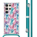 imoshion Coque Design avec cordon Samsung Galaxy S23 Ultra - Jellyfish Watercolor