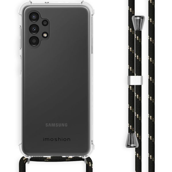 imoshion Coque avec cordon Samsung Galaxy A13 (4G) - Noir / Dorée