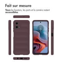 imoshion Coque arrière EasyGrip Motorola Moto G34 - Aubergine