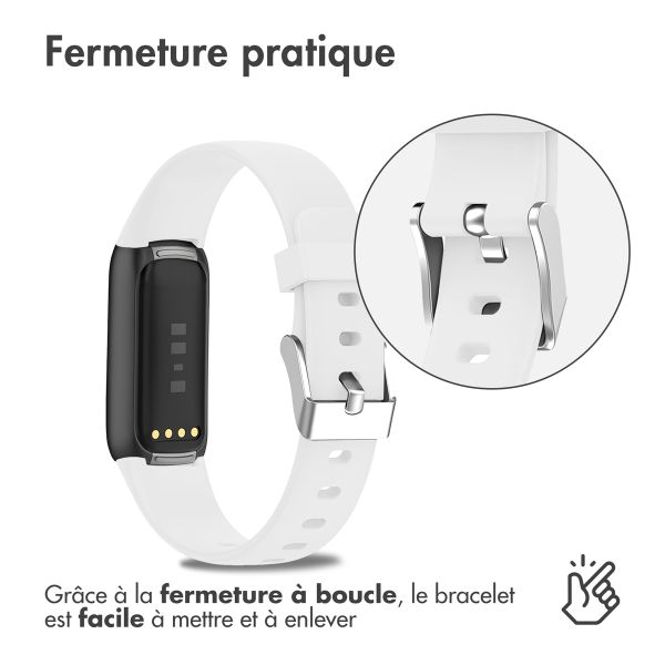 imoshion Bracelet silicone Fitbit Luxe - Blanc