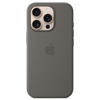 Apple Coque en silicone MagSafe iPhone 16 Pro - Stone Gray