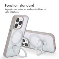 Accezz Coque Ring Stand avec MagSafe Apple iPhone 14 Pro Max - Gris