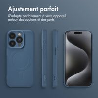 imoshion Coque Couleur avec MagSafe Apple iPhone 15 Pro - Bleu foncé