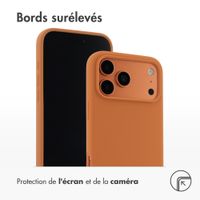 Accezz Coque Liquid Silicone avec MagSafe Apple iPhone 17 Pro Max - Sunset Daisy