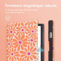 imoshion Slim Soft Sleepcover Pocketbook InkPad Color 3 / InkPad 4 - Orange Flowers Connect