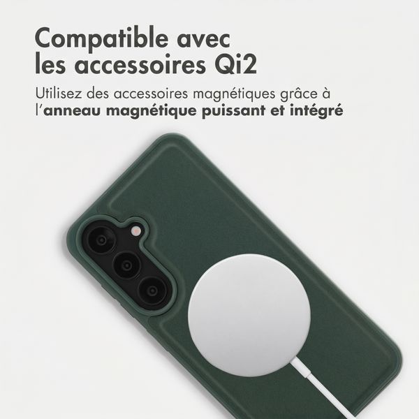 Accezz Coque arrière Edge avec MagSafe Samsung Galaxy S25 - Vert