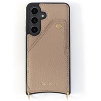 Dutchies Coque avec porte-cartes Samsung Galaxy S24 - Cordon de téléphone non inclus - Beige