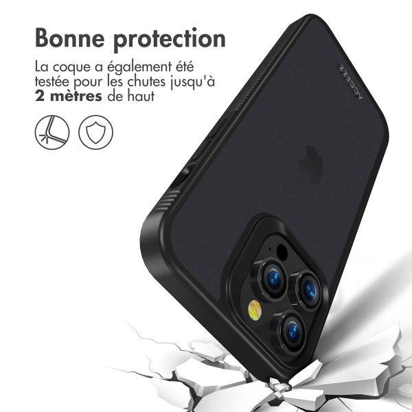 Accezz Coque Givrée Robuste Apple iPhone 14 Pro Max - Noir