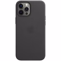Apple Coque Leather MagSafe Apple iPhone 12 Pro Max - Black