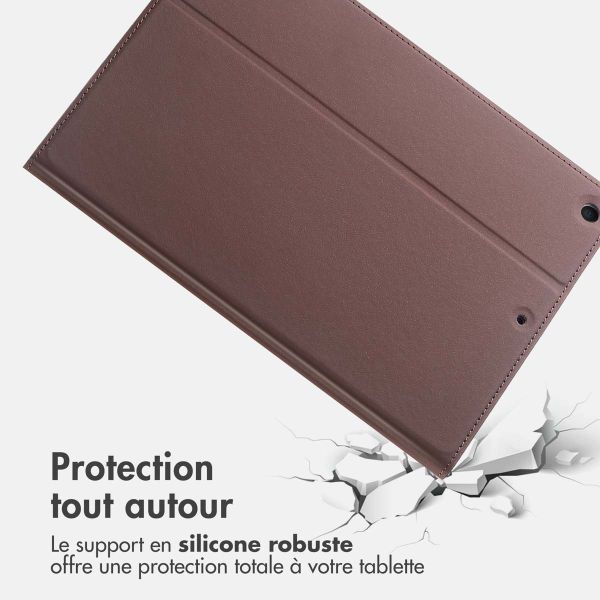 Accezz Coque tablette Classic Apple iPad 9 (2021) 10.2 pouces / iPad 8 (2020) 10.2 pouces / iPad 7 (2019) 10.2 pouces - Marron