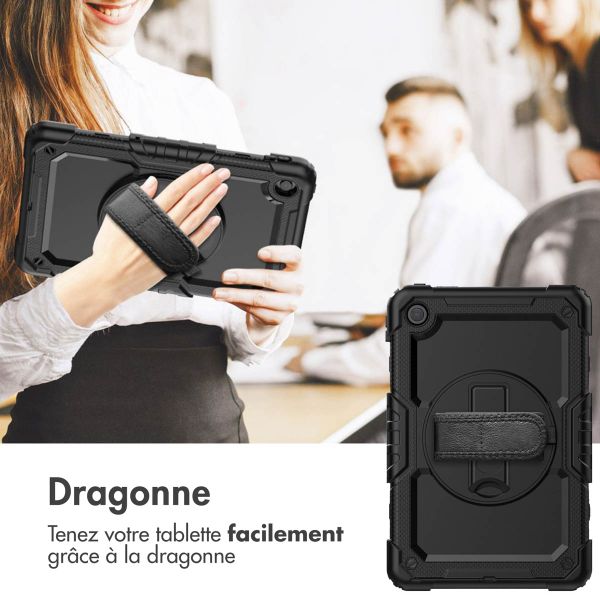 imoshion Coque tablette avec dragonne et bandoulière Lenovo Tab M10 Plus (3rd gen) - Noir