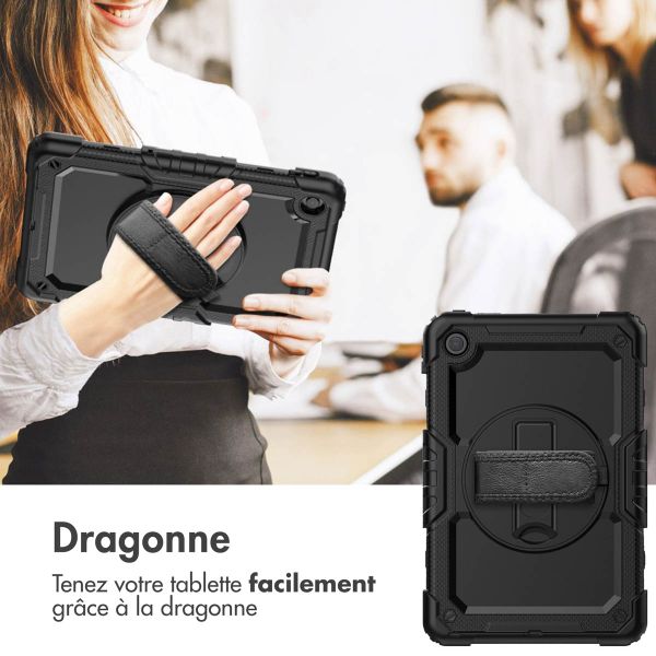 imoshion Coque tablette avec dragonne et bandoulière Lenovo M10 Plus (3rd gen) - Noir