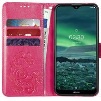 Etui de téléphone Fleurs de Trèfle Nokia 2.3 - Rose