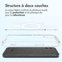 Accezz Coque arrière Xtreme Impact avec MagSafe Samsung Galaxy Xcover 7 Pro - Transparent