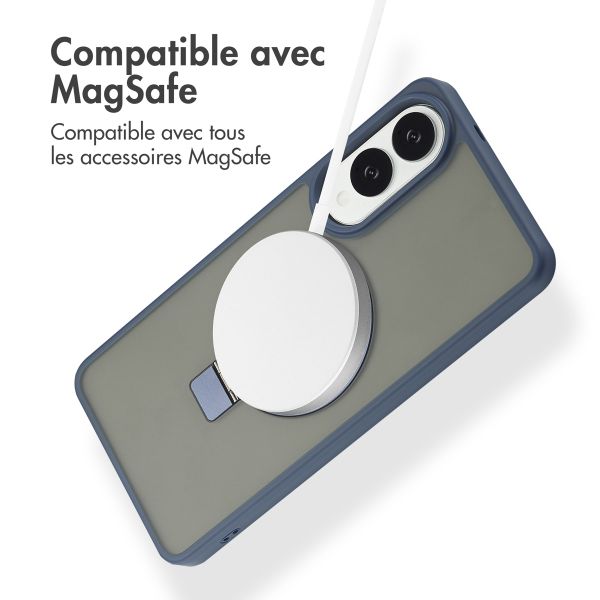 Accezz Coque Ring Stand avec MagSafe Samsung Galaxy S25 Edge - Blauw