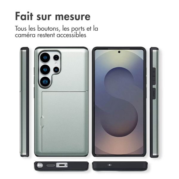 imoshion Coque arrière avec porte-cartes Samsung Galaxy S25 Ultra - Vert