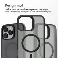 Accezz Coque Givrée Robuste avec MagSafe iPhone 16 Pro Max - Noir