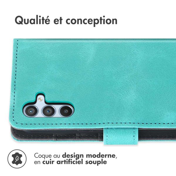 imoshion Etui de téléphone portefeuille avec cordon Samsung Galaxy A56 - Turquoise