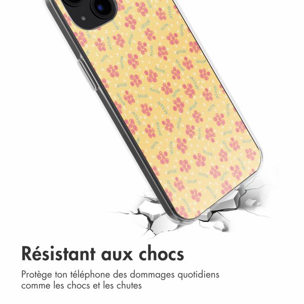 imoshion Coque design pour iPhone 13 - Sunny Yellow Petite Flowers