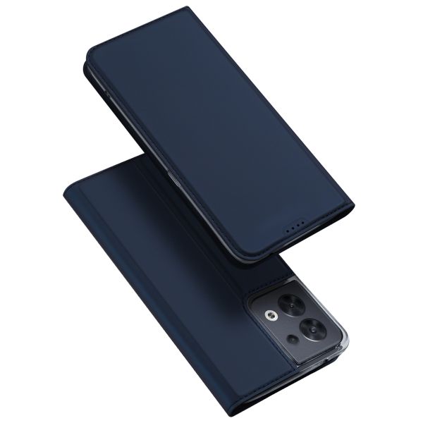 Dux Ducis Étui de téléphone Slim pour l'Oppo Reno 8 5G - Bleu foncé