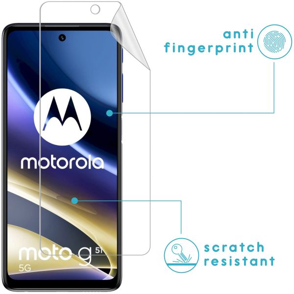 imoshion Protection d'écran Film 3 pack Motorola Moto G51