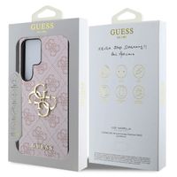 Guess Coque 4G Metal Logo Backcover Samsung Galaxy S25 Ultra - Rose
