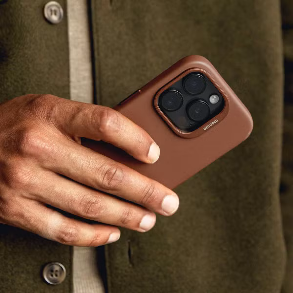 Decoded Coque en cuir MagSafe Apple iPhone 16 Pro - Tan
