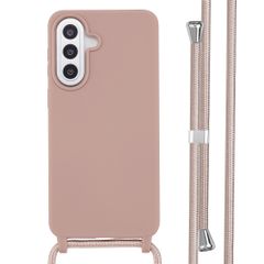 imoshion Coque en silicone avec cordon Samsung Galaxy A57 (5G) - Sand Pink